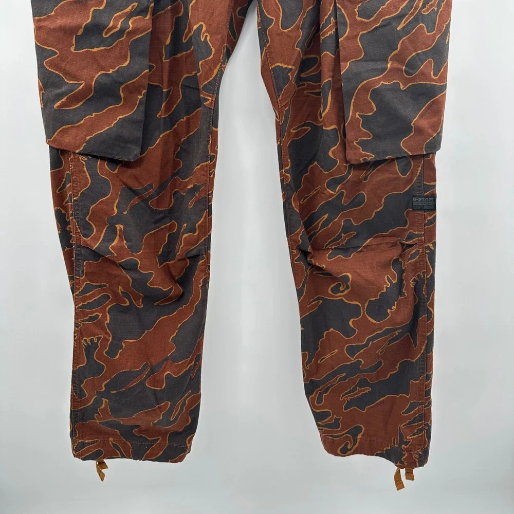 G-Star Raw R-3N Regular Straight Cargo Pants Rodeo Island Camo Ripstop 29x32 NEW